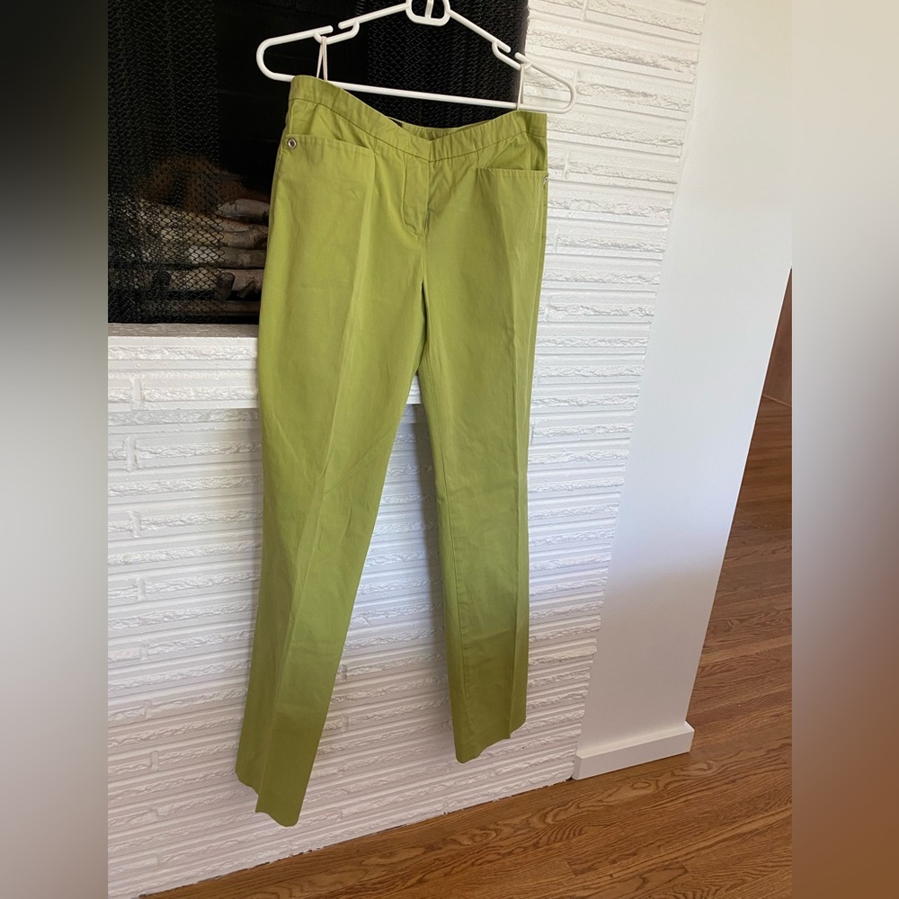 Loro Piana lime green pant size 42